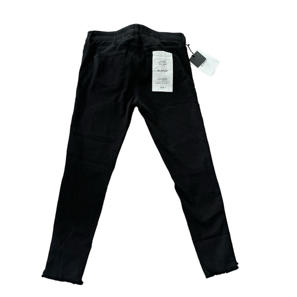 BLANQI DENIM NWT Maternity Belly Support Black Skinny Jeans Ripped Details - Picture 10 of 15
